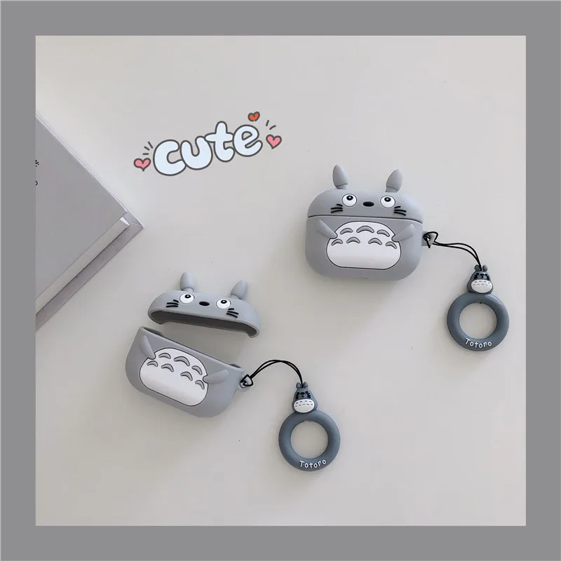 

Cartoon Totoro 2021 AirPods 3 Case Apple AirPods 2 Case Cover AirPods Pro Case IPhone Earbuds Accessories AirPod Case