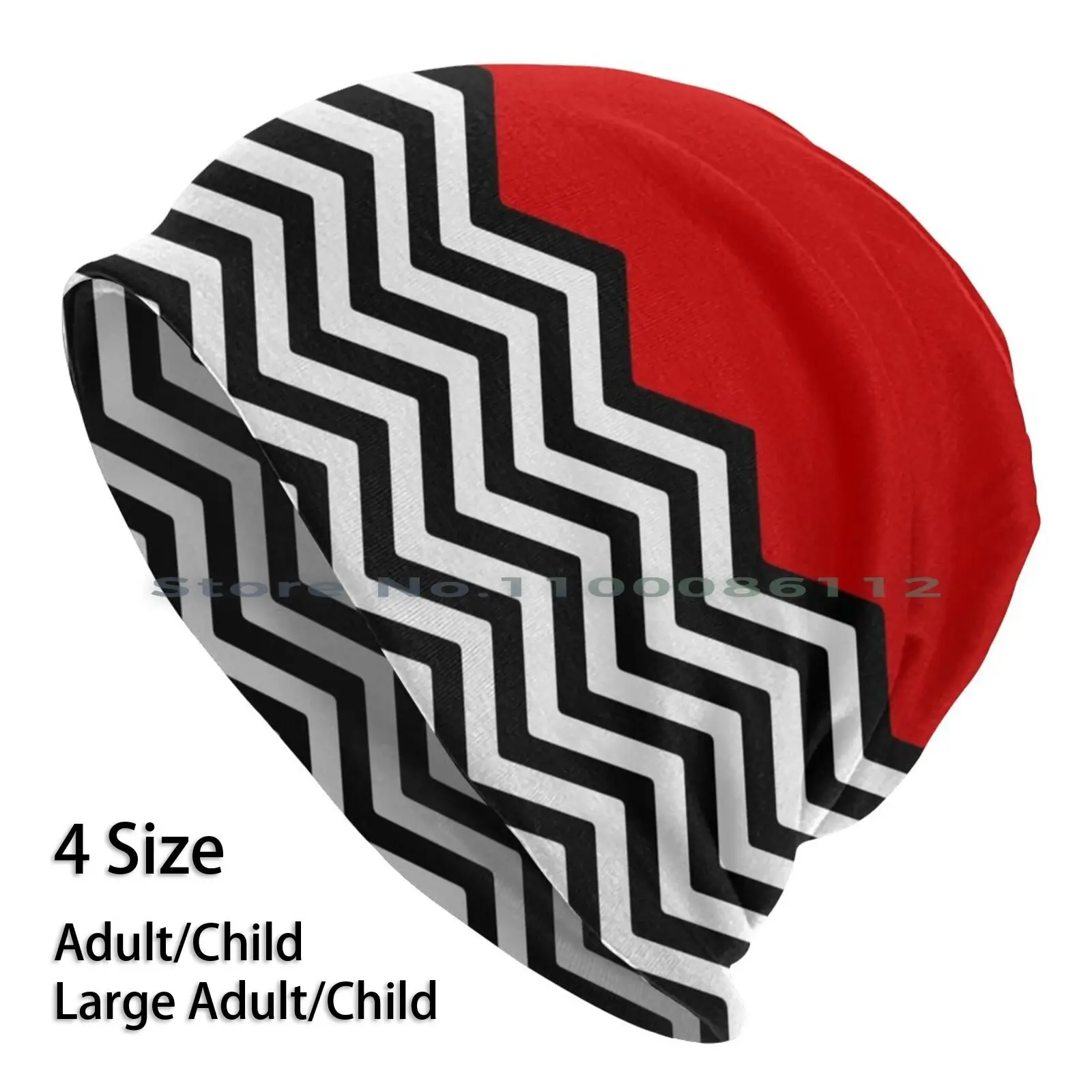 

Трикотажная шапка с принтом «Пол зла»