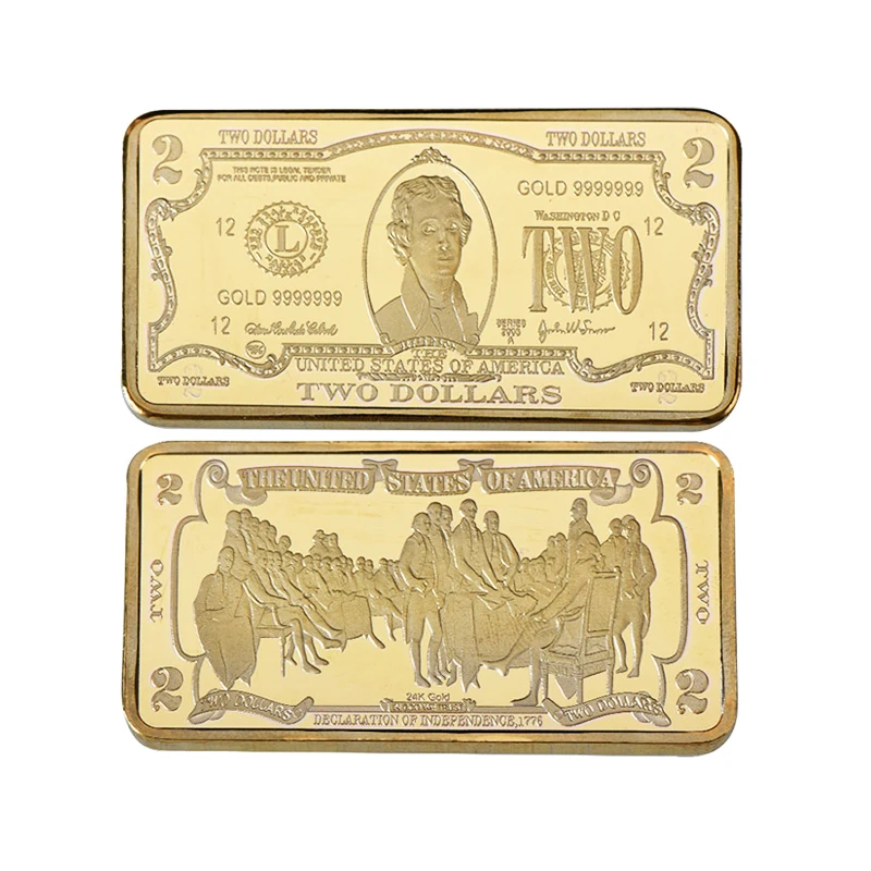 gold bar 3 WR 7 шт./лот долларов США ВЫЗОВ Золотой бар с монетницей Америка коллекционные монеты слиток Набор сувениры подарки дропшиппинг - Цвет: gold bar 3