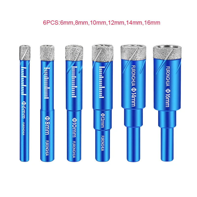 5 шт./6 шт. сухие вакуумные алмазные сверлильные насадки для керамической плитки
