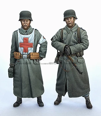 Unassambled 1/35 древних Экипаж стенд включают в себя 2 статуэтка виде набор миниатюрных