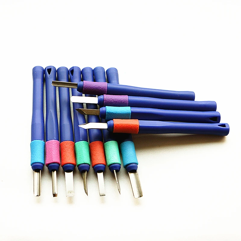 11 шт. резьба по дереву долотом инструменты для резьбы гравировальный станок с