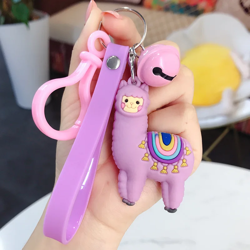 

Милый брелок Альпака корейская мода животное кулон Творческий мультфильм эпоксидная Альпака Брелки для женщин Сумка подарки