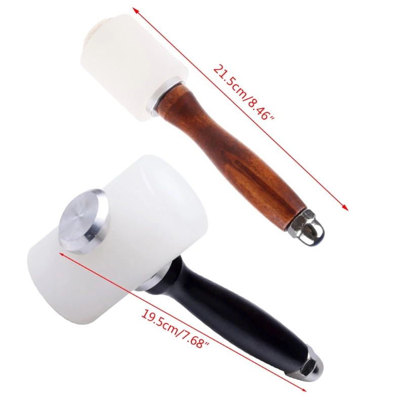 

L21C Handmade Leather Carving Hammer DIY Craft Cowhide Punch Cutting Tool Hammer