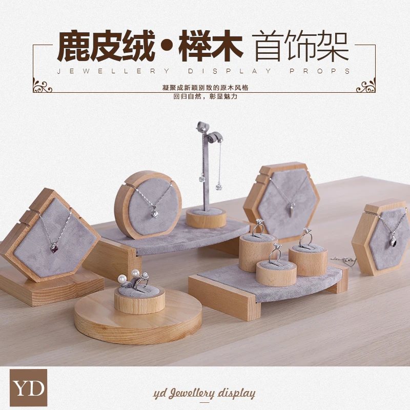 

H-0050 креативная Мода деревянная витрина для украшений стойка держатель пропеллера набор для браслета ожерелье и кольцо дисплей