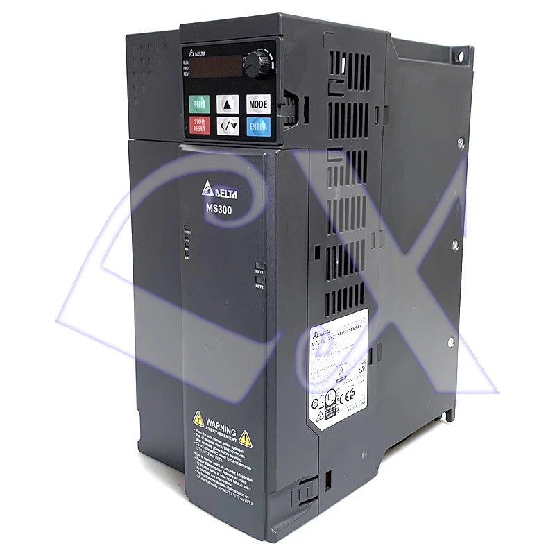 

Original Delta MS-300 series Inverter 750W VFD4A8MS21ANSAA 0.75kW 1-phase AC 200V-240VAC built-in PLC, built-in brake unit