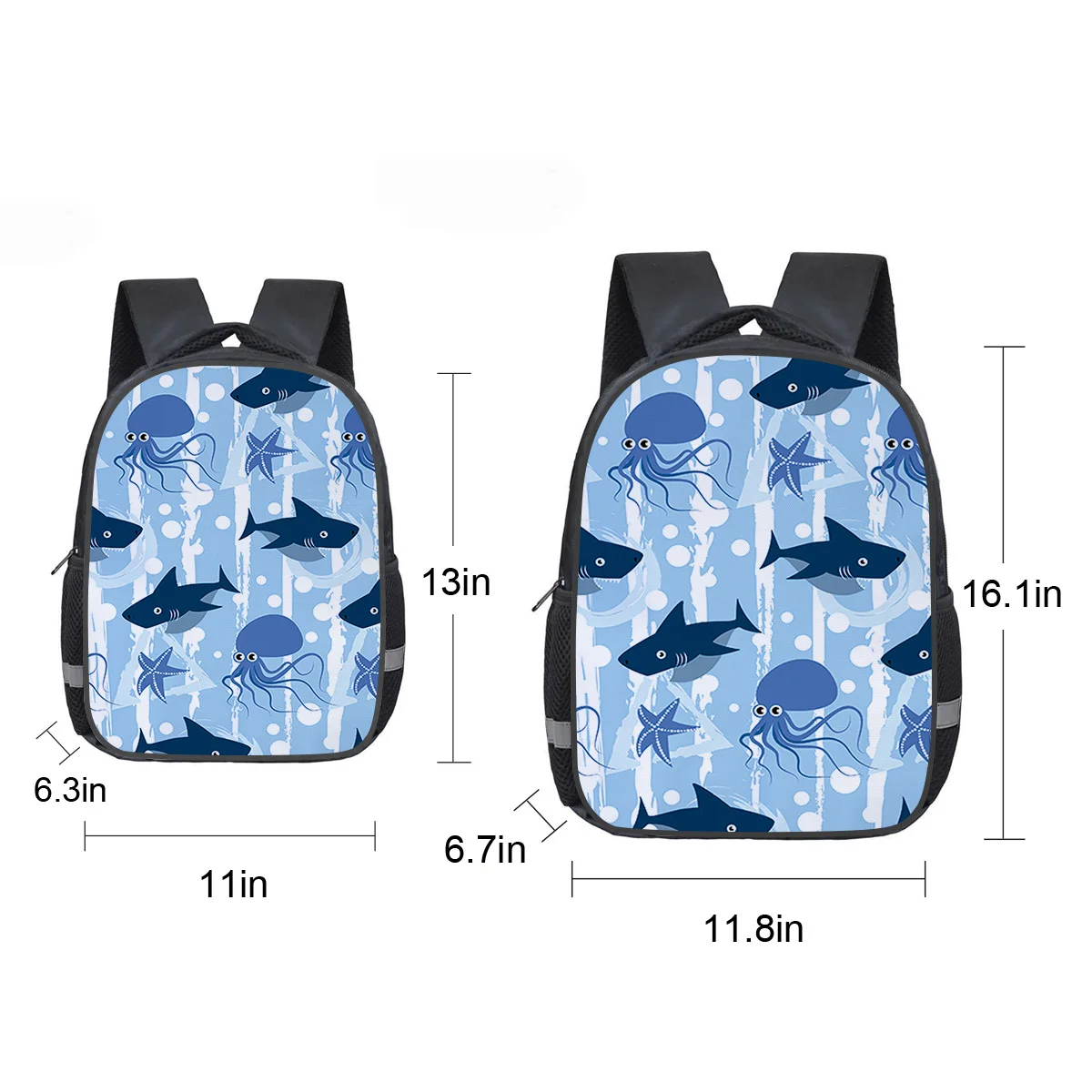 Акула Осьминог Морская звезда рюкзаки для ноутбука школьная сумка Детская Книга