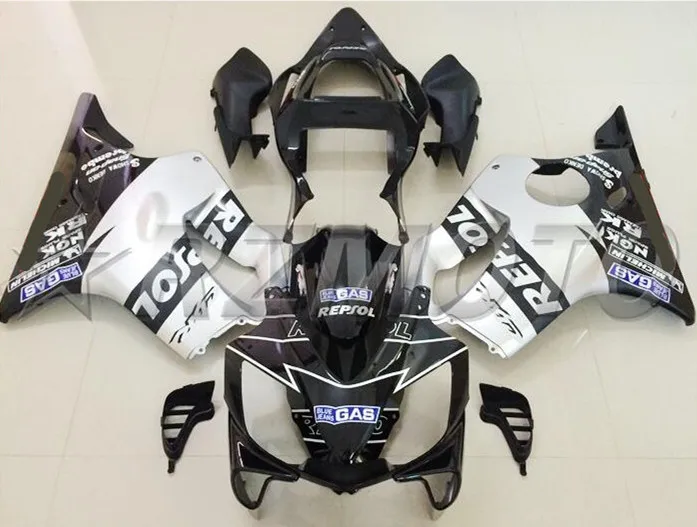 

Injection Mold New ABS Motorcycle Whole Fairings kit Fit for HONDA CBR600 F4i FS 2001 2002 2003 01 02 03 Bodywork repsol silver