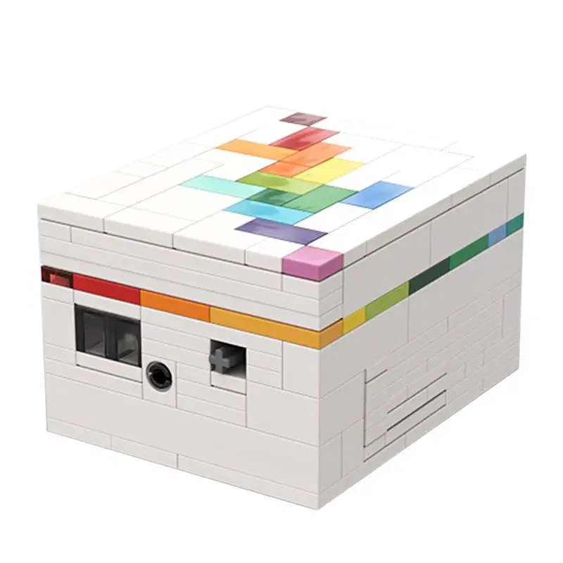 

MOC Bricks Rainbow Road A puzzle Box Building Blocks Bricks Model Jewlery Gem Precious Stone Treasure Toy Kids Gift 233PCS