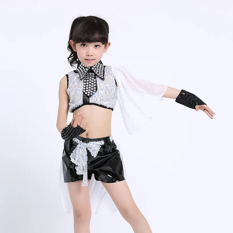 Костюм детский хлопковый для бальных танцев крутая рубашка и штаны в стиле хип