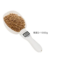 electric pet feeder 800g pet food scale cup dog cat feeding bowl kitchen scale spoon measuring scoop cup portable led display