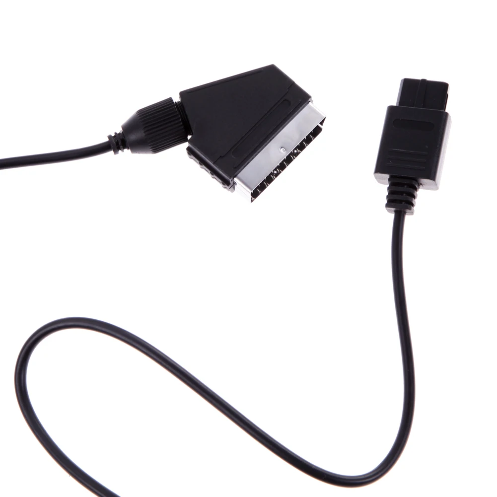 1 8 м AV TV RGB кабель евро штекер Scart видео провод стерео аудио для Nintendo SNES Gamecube N64