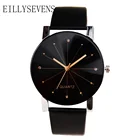 Часы наручные парные кварцевые для мужчин и женщин, простые повседневные, с кожаным ремешком, подарок