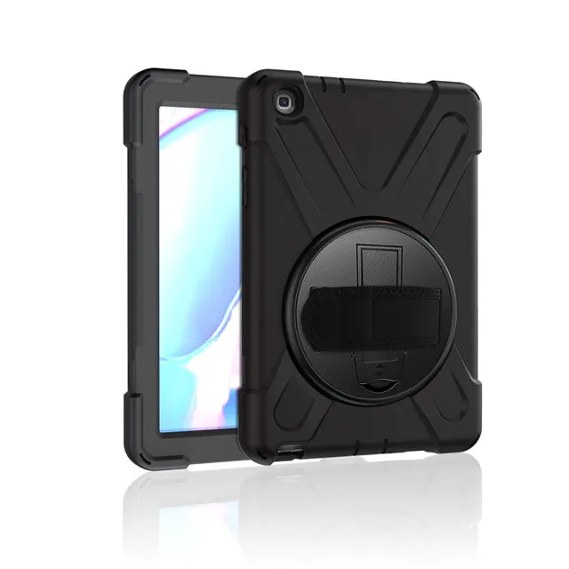 black IBuyiWin тяжелый наружный противоударный чехол для Samsung Galaxy Tab A 8,0 SM-P200 SM-P205 8," планшет Funda Capa чехол с ремешком - Цвет: black