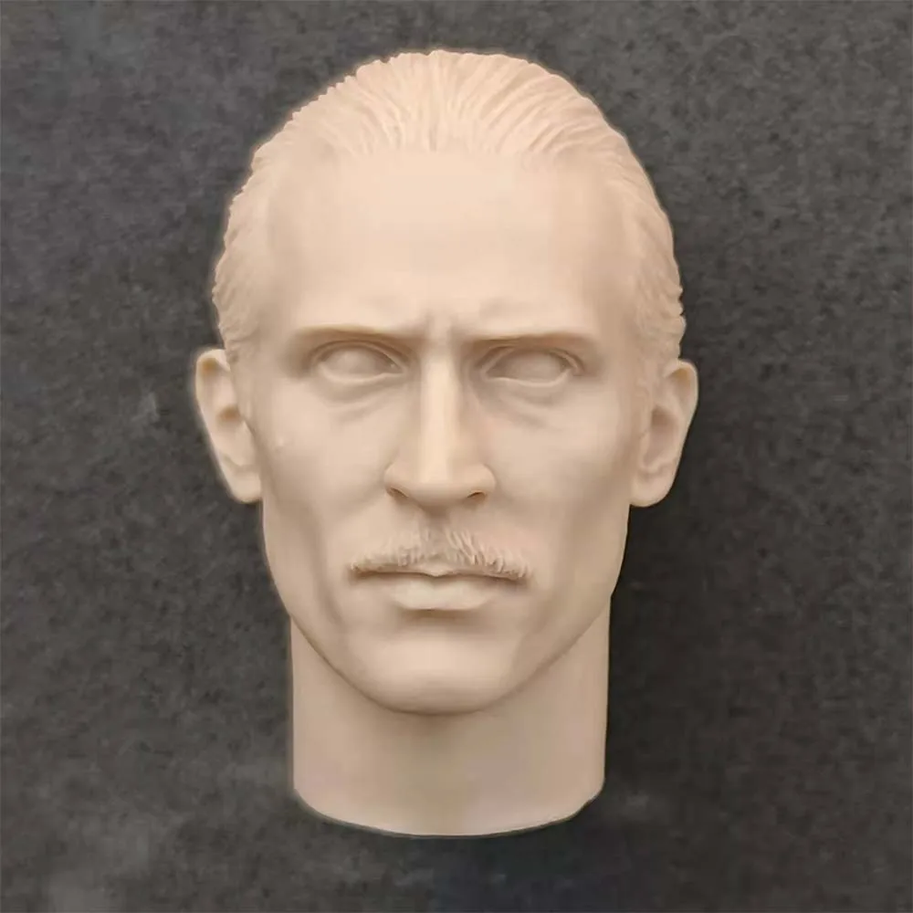 

Unpainted 1/6 Scale Male Solider Godfather Robert De Niro Marlon Bran Head Sculpture Model White Mold for 12" Action Figure Body