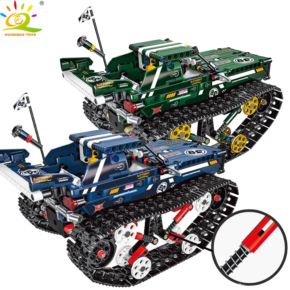 HUIQIBAO игрушки 626 шт RC приложение дистанционное управление гусеничный гоночный