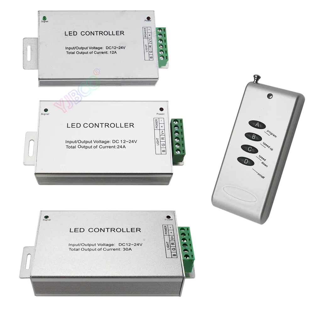 Оптовая продажа 12 ~ 24 В постоянного тока светодиодный контроллер а 30 А 4 клавиши