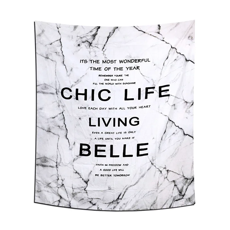 Простой скандинавский настенный гобелен Enipate черно-белые рога алфавит