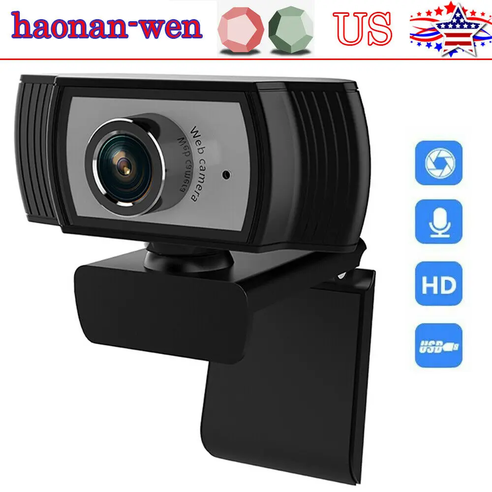 

Веб-камера 1080p HD со встроенным микрофоном и USB