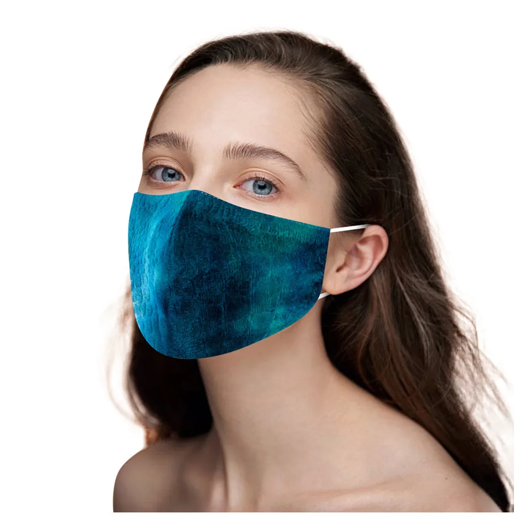 1 шт. для взрослых унисекс моющаяся печать Регулируемая дышащая хлопковая