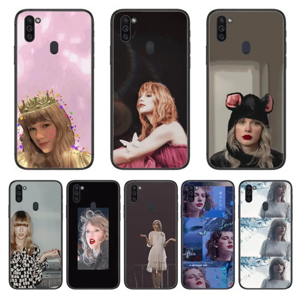 

Well-known singer taylor Mobile Phone Case Hull For Samsung Galaxy M 10 20 21 31 30 60S 31S Black Shell Art Cell Cover TPU