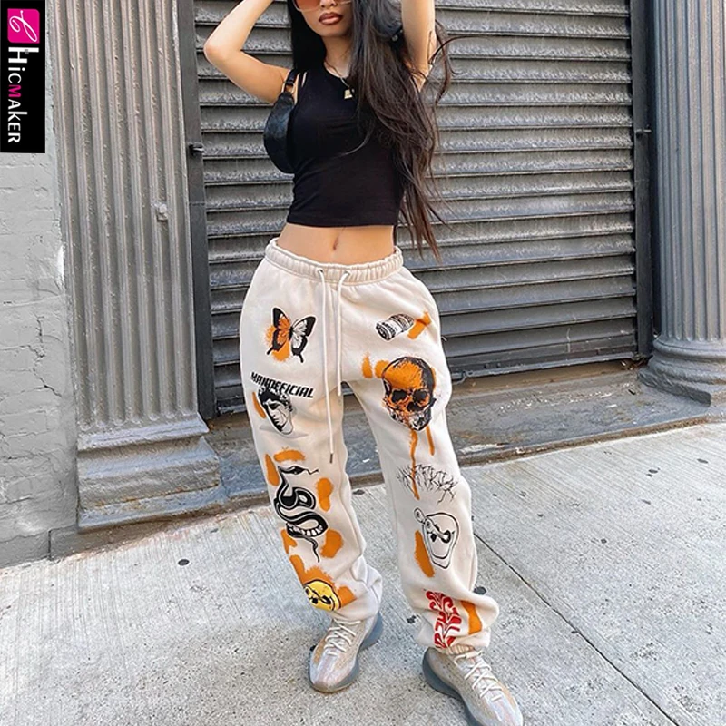 Женские штаны для бега с рисунком из мультфильма шикарные удобные повседневные
