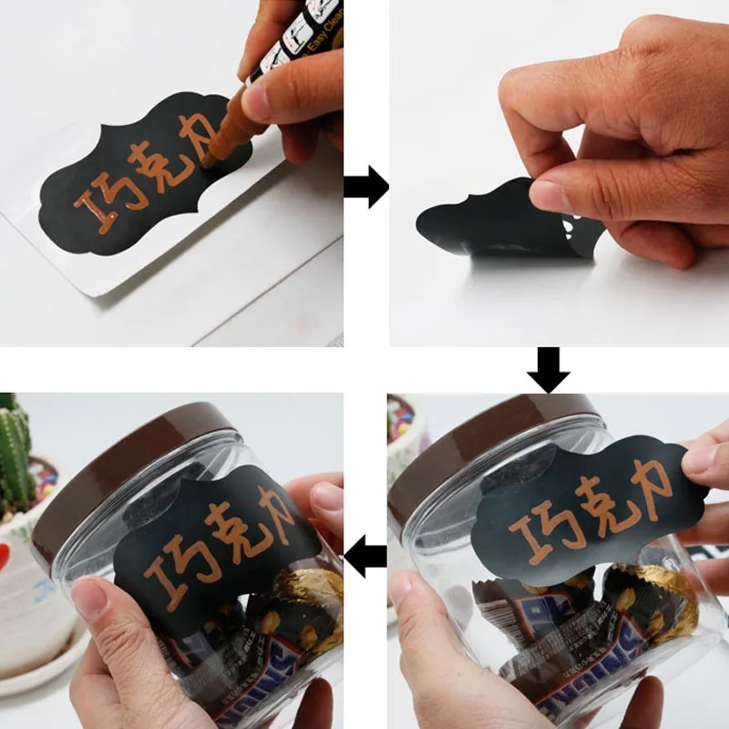 5 листов/Упаковка многоразовые наклейки для ёмкости из ПВХ | Дом и сад