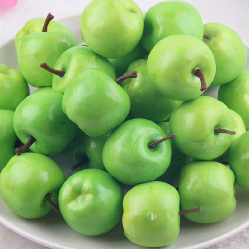 50 шт. Маленькие искусственные фрукты яблоки сад кухня Декор РЕСТОРАН фестиваль