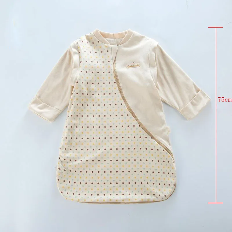 Спальный мешок с длинным рукавом для новорожденного хлопковый спальный