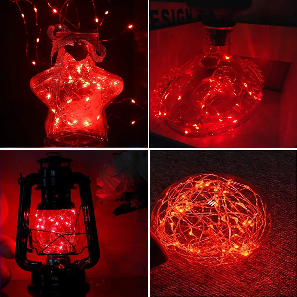 25 #20*2 м 20 штук солнечной энергии пробковая светодиодный светильник Звездное