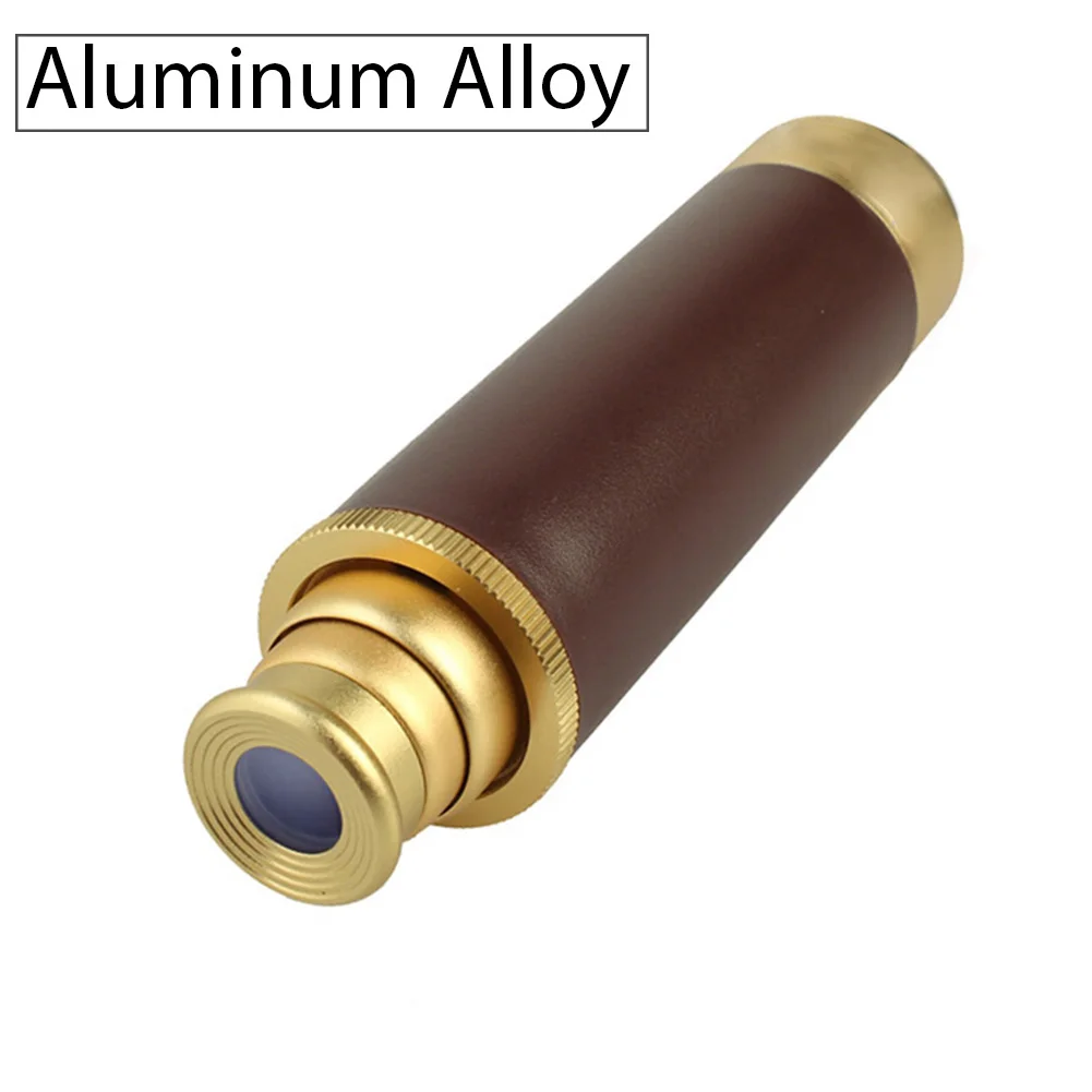 

25x30 Gift Night Vision Outdoor Camping Portable Retro Monocular Telescope Mini Pocket High Definition Multipurpose Collapsible