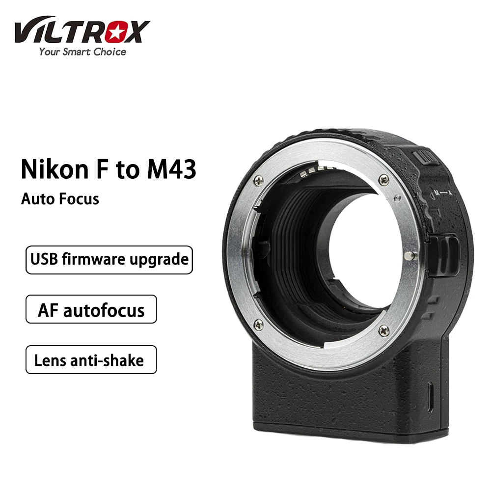 Viltrox NF-M1 Adapter Auto Focus Lens for Nikon F-Mount to M4/3 Camera Panasonic GH4 GH5 Olympus E-M10 III E-M5 | Электроника