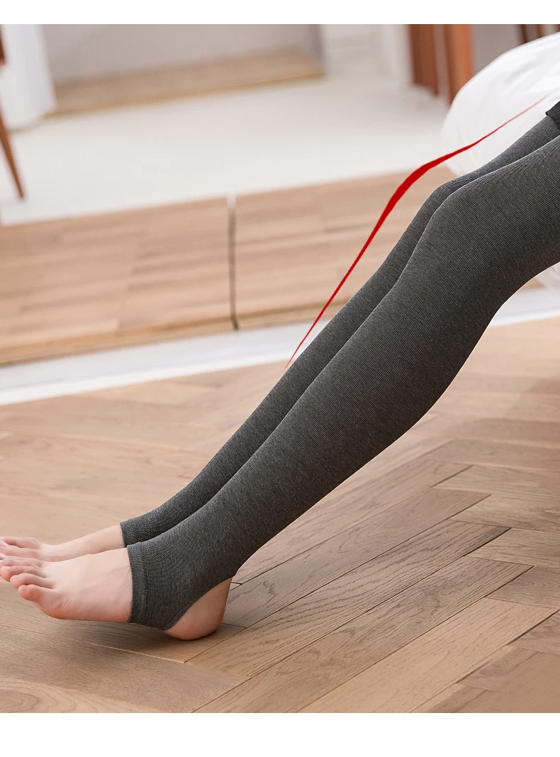 Hot Sale Warm Leggings Women's Winter Warm Skinny Slim Leggings Pantyhose Stretch Knitted stockings Thick Stirrup Pants