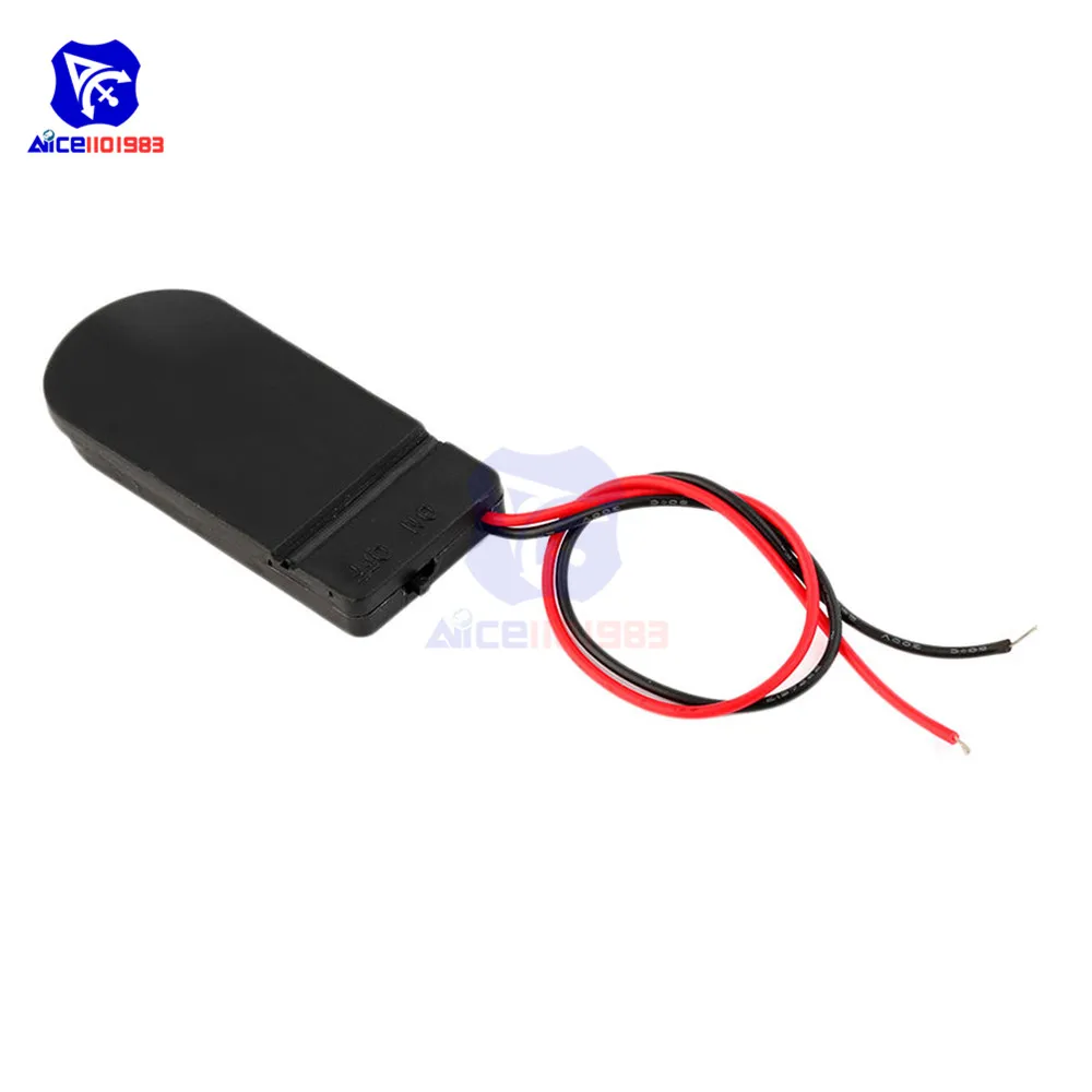 Держатель батарейного отсека с проводом diymore 5 шт./лот CR2032|lead box|lead holderlead switch |