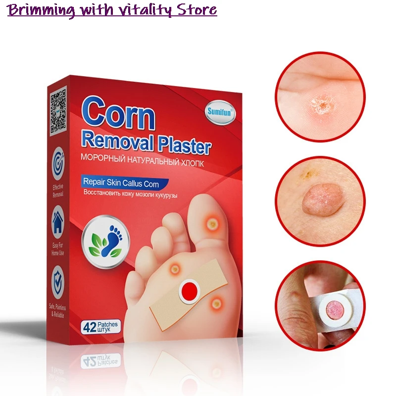 

42Pcs Foot Care Sticker Medical Patch Corn Removal Pads Warts Thorn Curative