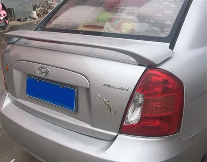 Спойлер для Hyundai Accent 2005-2009 спойлер с акцентом YWW из АБС-пластика заднее крыло