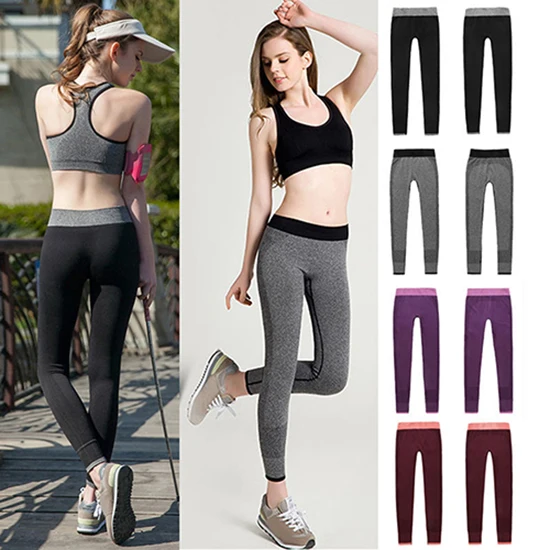 

High Waist Fitness Leggings Women Jogger Sporing Pants Workout Gym Athletic Leggings Running Scrunch Trousers