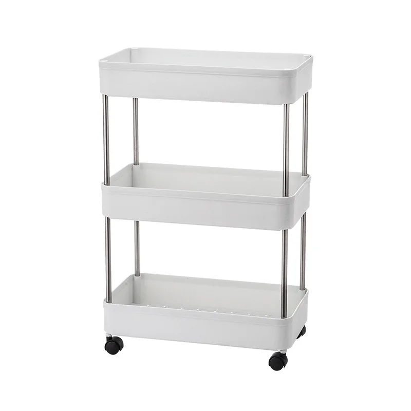 Large Kitchen Storage Shelf Space-Saving Removable Assembly Plastic Bathroom 2/3/4 | Дом и сад