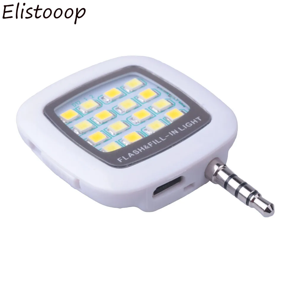 Фонарик с 16 светодиодами лампа для селфи освещение смартфона iPhone Samsung Huawei