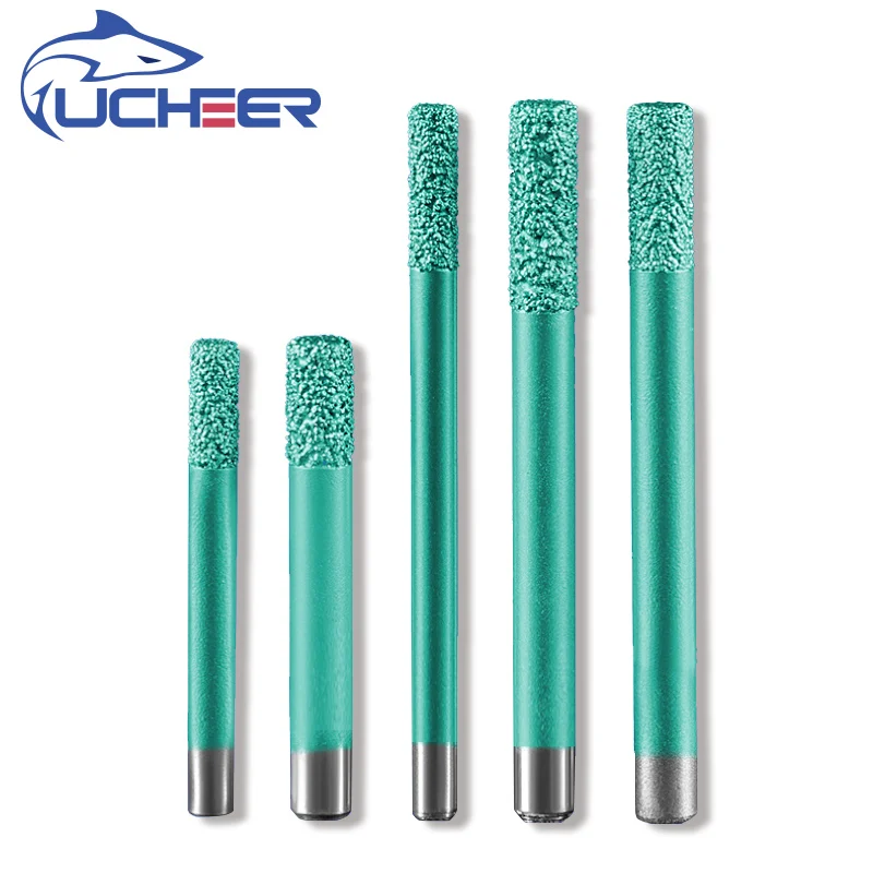 UCHEER 1pc Flat Bottom Brazing Stone Engraving Router Bits Marble Granite for CNC  Machine Carving  tools