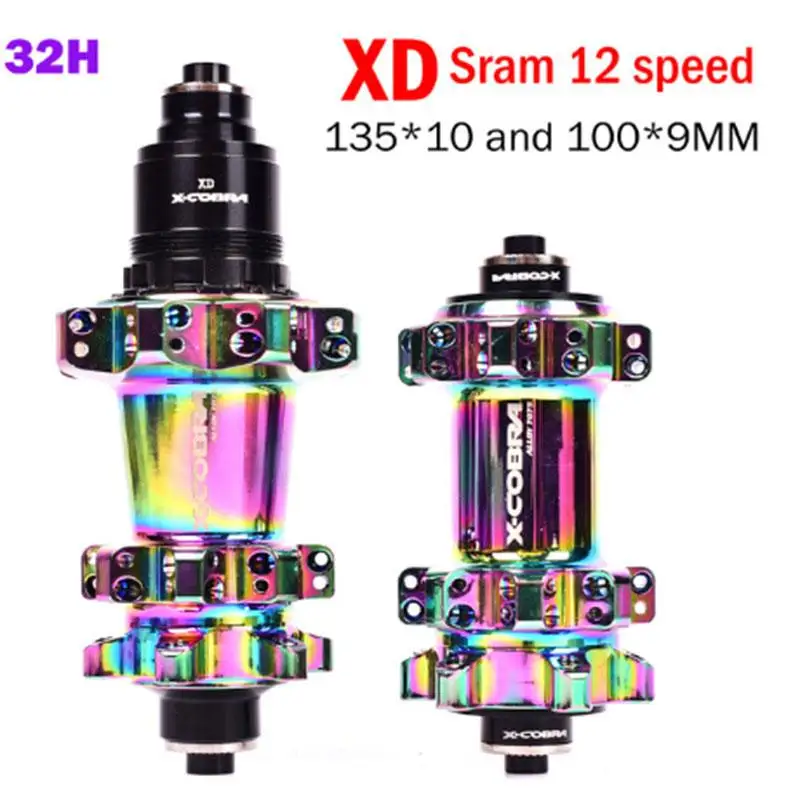 Горный велосипедный втулки X-Cobra Втулка велосипеда радужная 144 клика втулки 4 NBK подшипника кубики 32 отверстия когти 8 9 10 11 скоростей XD on.