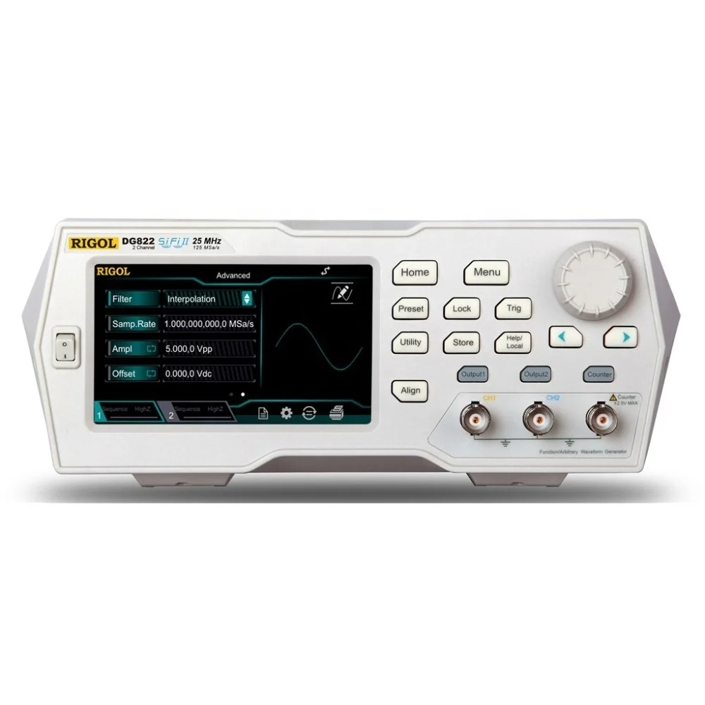 

Rigol DG831 35 МГц 1 канал 4,3 "TFT цветной сенсорный экран произвольная форма генератор сигналов