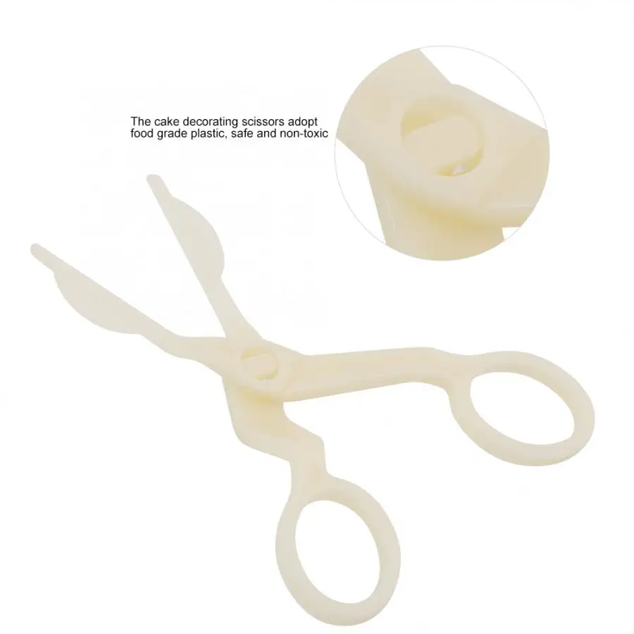 Пластиковые ножницы для изготовления цветов тортов мастики сахарной инструмент