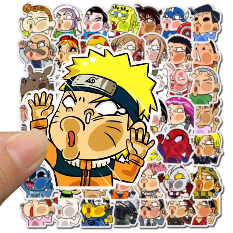 50 шт. наклейки из ПВХ с персонажами мультфильмов | Дом и сад