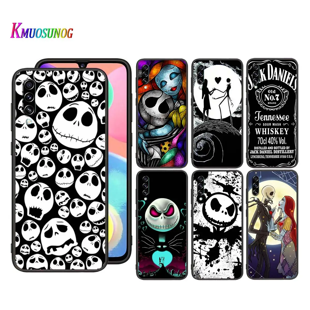 

Nightmare Christmas Jack for Samsung Galaxy A90 5G A80 A70S A70 A60 A50S A40 A30 A20E A20 A20S A10S A10 Black Phone Case