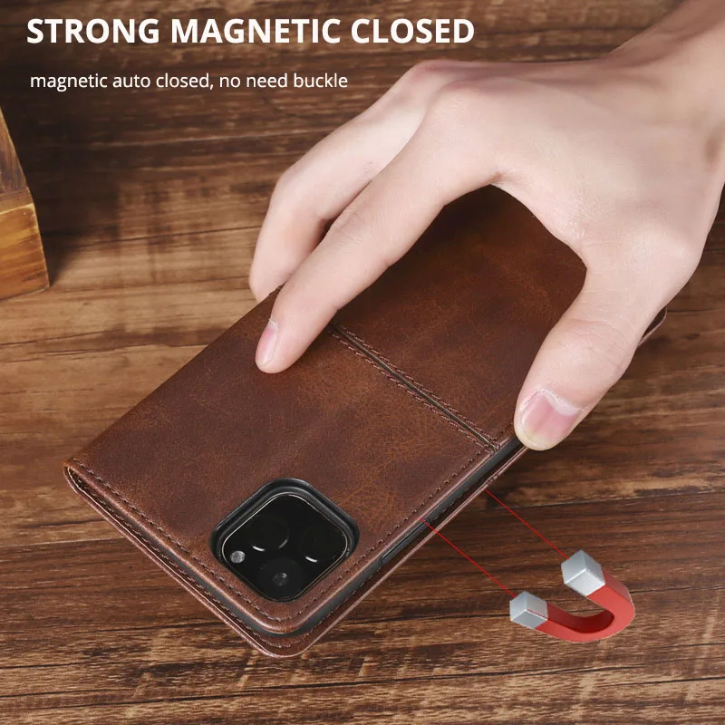 Flip Case For OPPO Realme 6 Pro shell Luxury pu Leather Card Slots Wallet Magnetic Back Cover for oppo realme 6pro Phone | Мобильные
