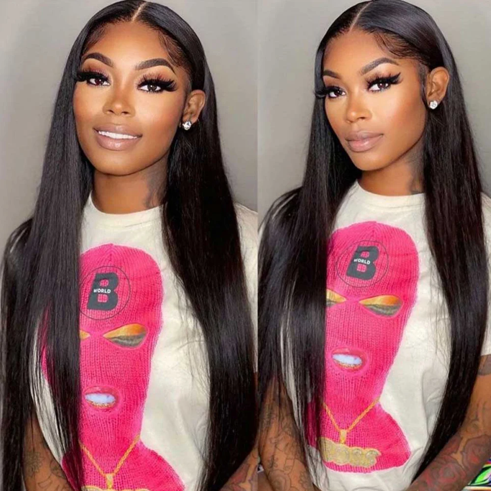 

Cheap 30 Inch Straight Lace Front Wig 13x4 HD Lace Frontal Human Hair Wigs With Baby Hair Brazilian 4x4 Straight Closure Wig