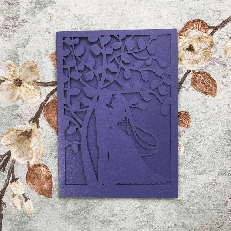 Пригласительная открытка тема на День святого Валентина украшение жемчужная