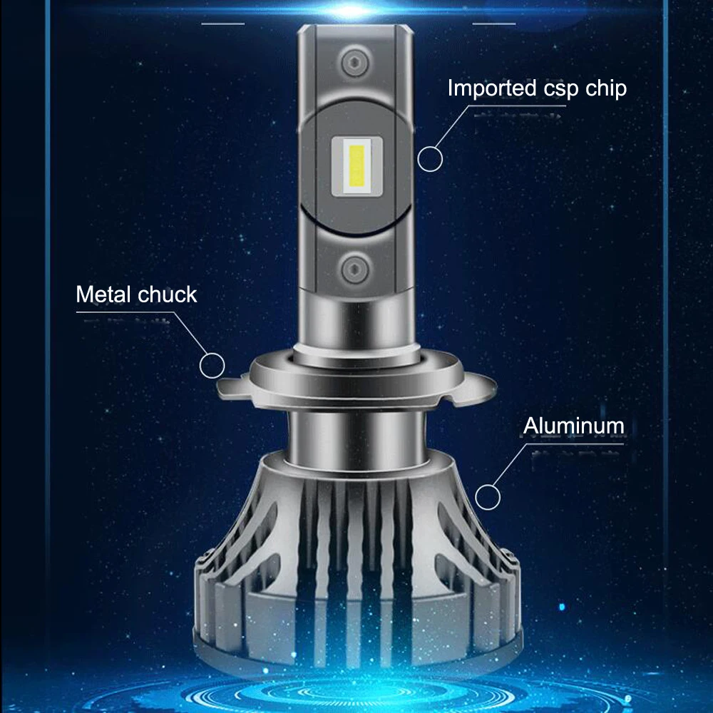 H11 светодиодный головной светильник H7 H4 H1 Led 9005 HB3 9006 HB4 H8 H9 120 Вт 16000LM Высокая