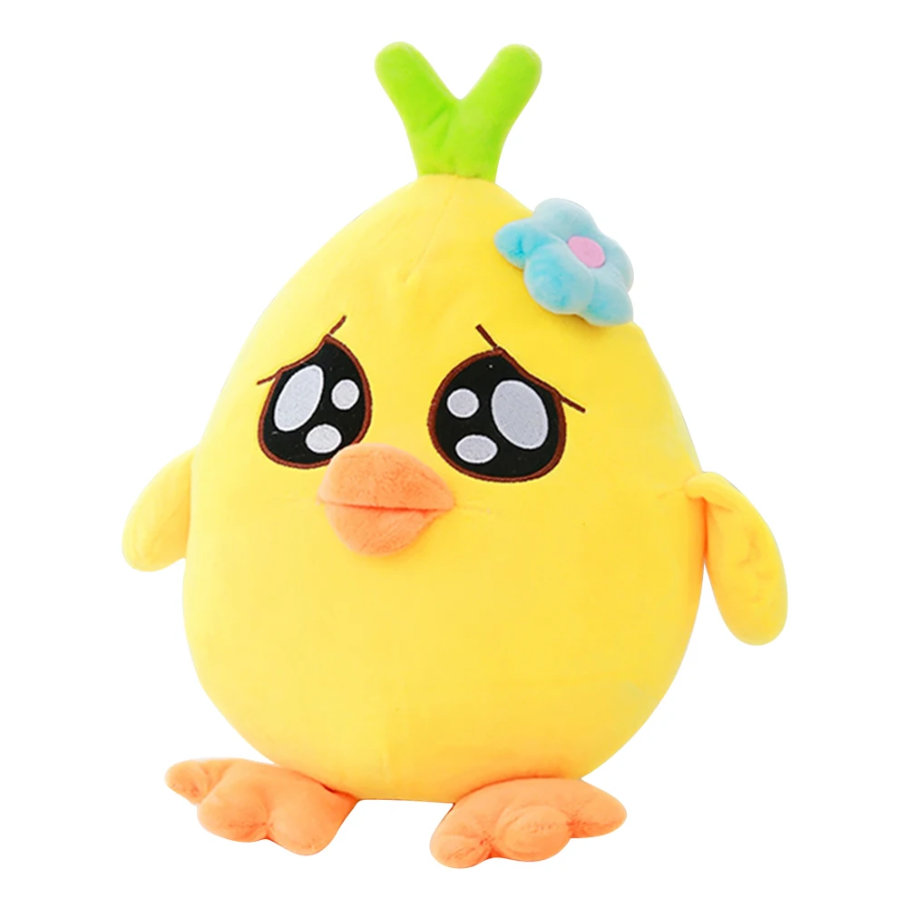 

35cm Lovely Chicken Plush Toy Cute Yellow Chicken Ball Stuffed Doll Soft Sleep Pillow Sofa Bed Cushion Creative Birthday Gift
